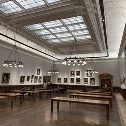New York Public Library - Stephen A. Schwarzman Building - Upstairs room full of paintings