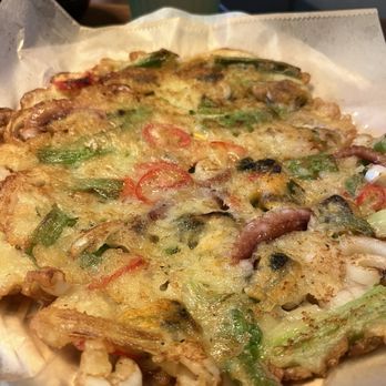 Adam's Chicken & Pocha - Seafood pancake - Korean Near Me - Flushing, New York Adam's Chicken & Pocha - Seafood pancake - Korean Near Me - Flushing, New York