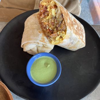 Chuponcito - El chupón (breakfast burrito) with chorizo and bacon - Mexican Near Me - Aliso Viejo, California