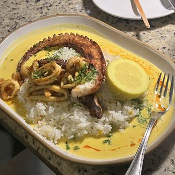 Jaguar Restaurant - Coconut Grove - Seafood rice with octopus - Latin American Near Me - Miami, Florida Jaguar Restaurant - Coconut Grove - Seafood rice with octopus - Latin American Near Me - Miami, Florida