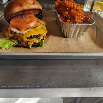 Nation Milford - Burger sweet potato fries. - American Near Me - Milford, Ohio Nation Milford - Burger sweet potato fries. - American Near Me - Milford, Ohio