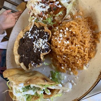 Los Agaves - Sope and crispy taco 2 Item Combo Plate - Tacos Near Me - Santa Barbara, California