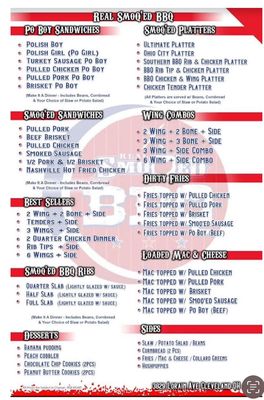 Menu photo 2 Real Smoq'ed BBQ Cleveland, OH Menu photo 2 Real Smoq'ed BBQ Cleveland, OH