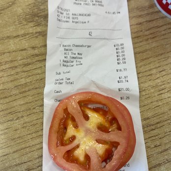 Five Guys - There's your tomatoes! - Burgers Near Me - Whittier, California Five Guys - There's your tomatoes! - Burgers Near Me - Whittier, California