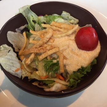 Kobe - Salad that comes with the Hibachi dinner. - Steakhouses Near Me - Omaha, Nebraska