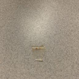 Glass or hard plastic