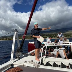Hula Girl - Captain David laying down the rules.