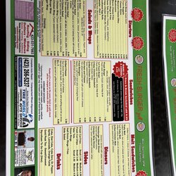 Fresh Burger Grill - Menu