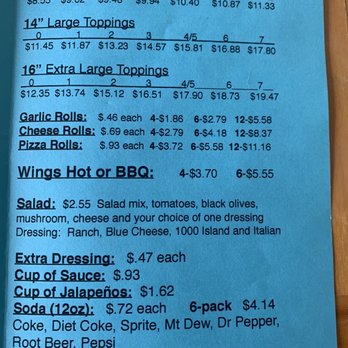 Ally's Pizza - Take-home menu - Pizza Near Me - Clearfield, Utah