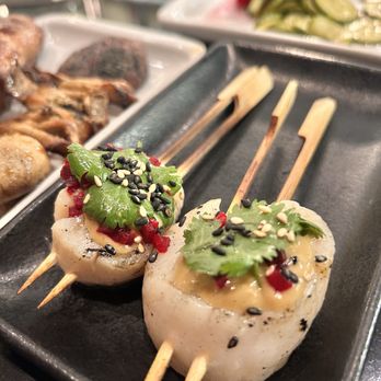HATCH - The Hokkaido scallop skewers - plump pillows of joy - Japanese Near Me - Los Angeles, California HATCH - The Hokkaido scallop skewers - plump pillows of joy - Japanese Near Me - Los Angeles, California