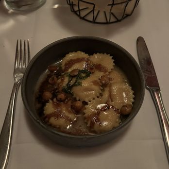 Orto - Autumn squash ravioli with brown butter and hazelnuts - Italian Near Me - Miller Place, New York