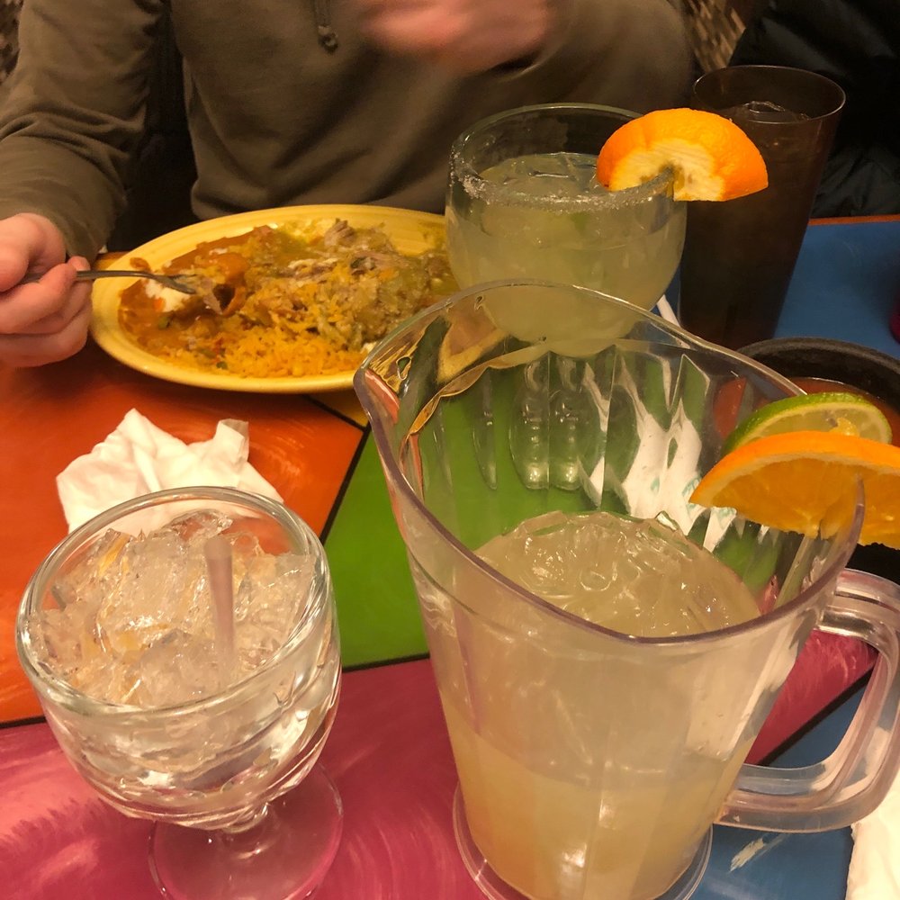 My drink and friends food. My drink and friends food.