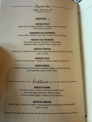 Menu photo 1 The Majestic Alexandria, VA Menu photo 1 The Majestic Alexandria, VA