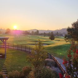 Resort at Eagle Point Golf Club Lodging - View of the Golf Course  from the room balcony.
