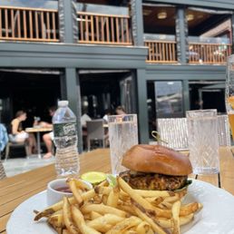 Blacken swordfish sandwich