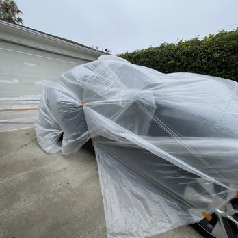 Finish Line Painting Services - Covered car - Painters Near Me - Encinitas, California Finish Line Painting Services - Covered car - Painters Near Me - Encinitas, California