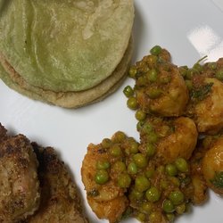 Kamala Kitchen - Peas Kachori w/ Aloo Dum and Fish Fry
