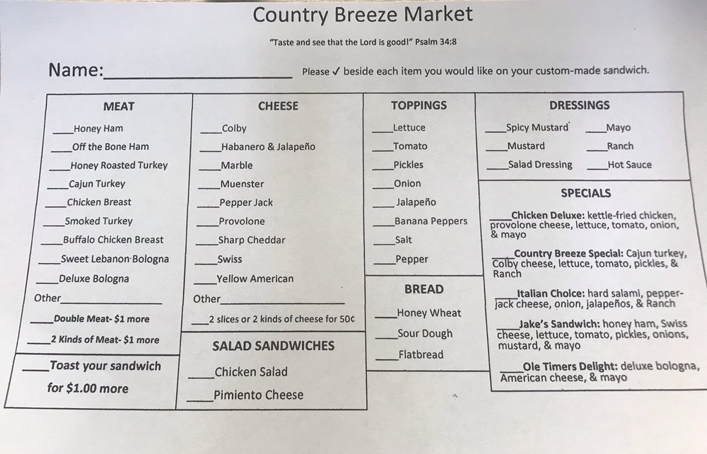Country Breeze Market