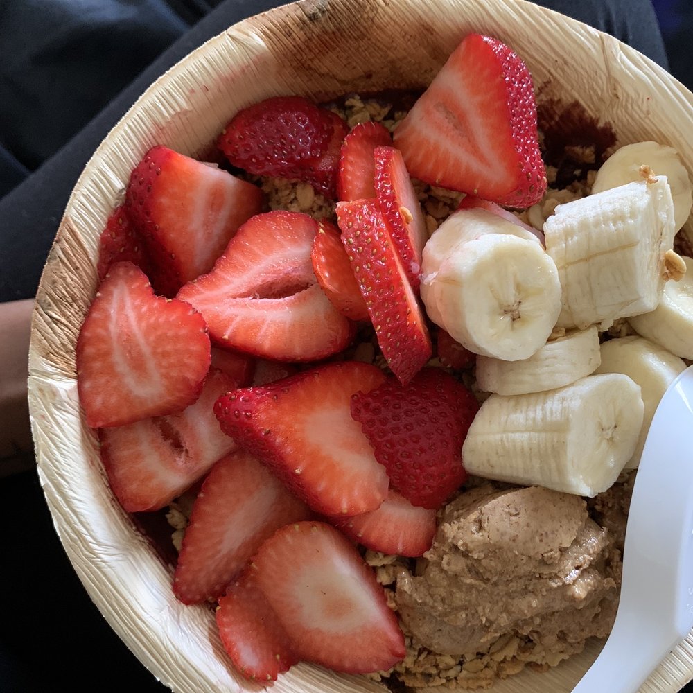 Juice Crafters - Original Acai - Classic Bowl with added almond butter - Juice Bars & Smoothies Near Me - Los Angeles, California Juice Crafters - Original Acai - Classic Bowl with added almond butter - Juice Bars & Smoothies Near Me - Los Angeles, California