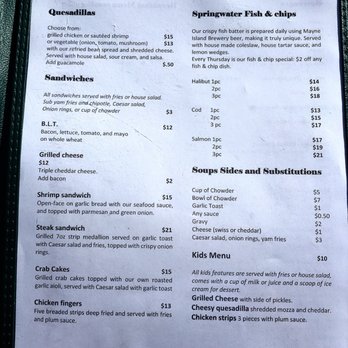 Springwater Lodge - Menu - Bed & Breakfast Near Me - Mayne, British Columbia