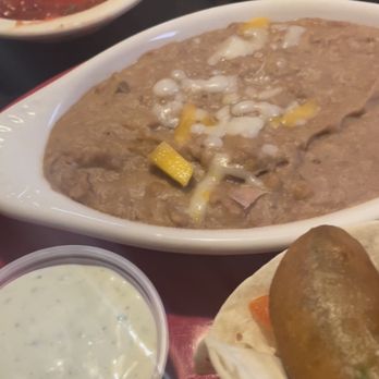 Avocado's - Beans comes with the meal and the sauce is the best ever! - Mexican Near Me - Monroe, Louisiana Avocado's - Beans comes with the meal and the sauce is the best ever! - Mexican Near Me - Monroe, Louisiana
