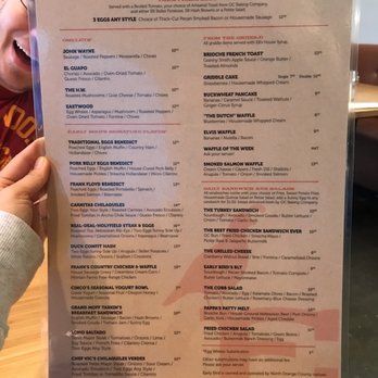Early Bird - Latest menu as of 11/3/17 - New American Near Me - Fullerton, California
