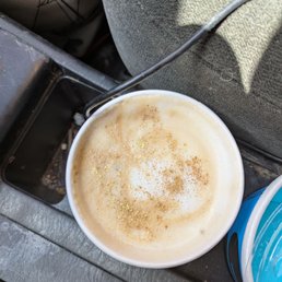 Pot of Gold Coffee sprinkled with edible glitter, so cute!