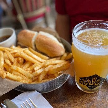 Brit's Pub - The Brit Dip and a Minnesota beer: Hazy juicy IPA, very good - Pubs Near Me - Minneapolis, Minnesota
