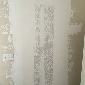 Cushing Painting & Drywall - Drywall done. (Forgot to take a photo of the hole). Office wall before the paint (used to be a door there before) - Drywall Installation & Repair Near Me Cushing Painting & Drywall - Drywall done. (Forgot to take a photo of the hole). Office wall before the paint (used to be a door there before) - Drywall Installation & Repair Near Me