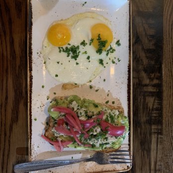 First Watch - Avocado and crab toast and basted eggs - Cafes Near Me - Tempe, Arizona First Watch - Avocado and crab toast and basted eggs - Cafes Near Me - Tempe, Arizona