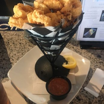 Stripers Waterside - Calamari that dipping sauce though. - Seafood Near Me - Norfolk, Virginia Stripers Waterside - Calamari that dipping sauce though. - Seafood Near Me - Norfolk, Virginia