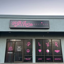 PLUR Aura Boutique - Storefront view from Nord Ave
