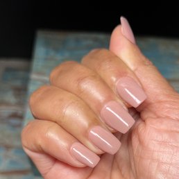 Powder Dip on natural nails by Sabrina. Powder Dip on natural nails by Sabrina.