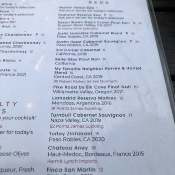 The 3rd Corner - Drink menu, reds by the glass - Wine Bars Near Me - San Diego, California The 3rd Corner - Drink menu, reds by the glass - Wine Bars Near Me - San Diego, California