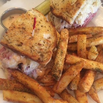 Perly's - Delicious Reuben and fries - I get Russian dressing on the side for the fries. Yum! - Delis Near Me - Richmond, Virginia Perly's - Delicious Reuben and fries - I get Russian dressing on the side for the fries. Yum! - Delis Near Me - Richmond, Virginia