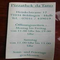 Pizzathek da Tano