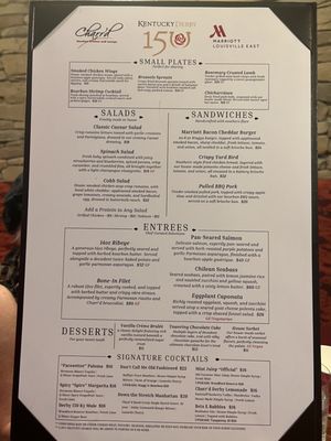 Menu photo 3 Charr'd Bourbon Kitchen & Lounge Louisville, KY