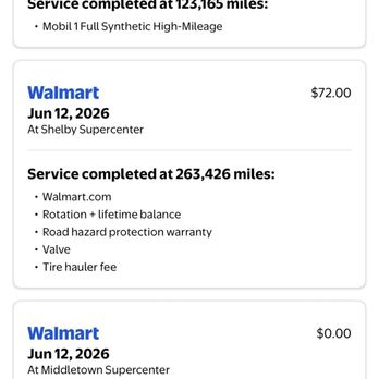 Walmart Auto Care Centers - Services on same car in different states - Tires Near Me - Shelby, North Carolina Walmart Auto Care Centers - Services on same car in different states - Tires Near Me - Shelby, North Carolina