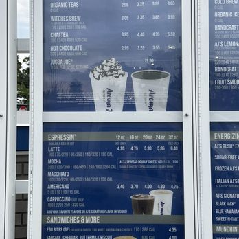 Aroma Joe's - Menu 8/14/23 - Coffee & Tea Near Me - Bristol, Connecticut
