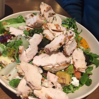 Flower Child - Brussels & Squash salad with chicken - Salad Near Me - Phoenix, Arizona Flower Child - Brussels & Squash salad with chicken - Salad Near Me - Phoenix, Arizona