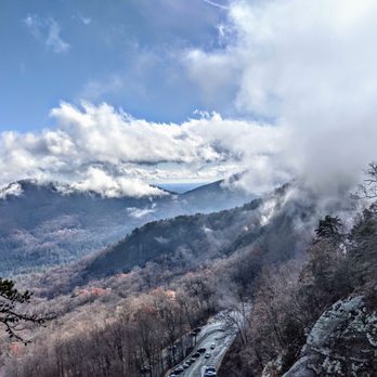 Chimney Rock State Park - Fog clearing from Chimney Rock - Parks Near Me - Chimney Rock, North Carolina