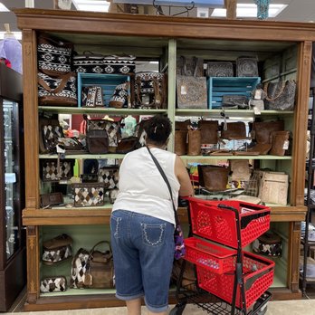 Buc-ee’s - Mom looking at their leather goods - Gas Stations Near Me - Saint Augustine, Florida