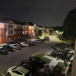 Clairmont at Perry Creek - I took these pictures from my balcony. There's never any parking spots at night.