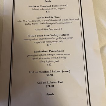 Teahouse in Stanley Park - special menu - Seafood Near Me - Vancouver, British Columbia Teahouse in Stanley Park - special menu - Seafood Near Me - Vancouver, British Columbia