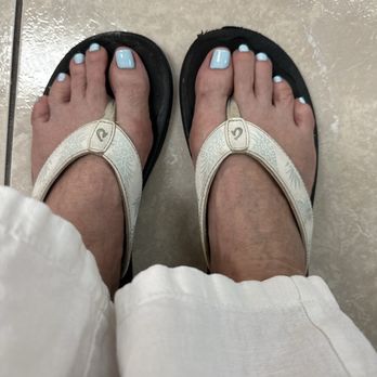Lyons Nails & Foot Spa - Rescue pedicure... It's a boy blue OPI - Nail Salons Near Me - Coconut Creek, Florida