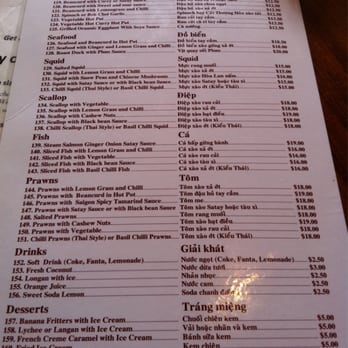 Quan 88 - Menu page 4 - 12/10/12 - Chinese Near Me - Richmond, VIC