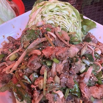 Olay's Thai Lao Cuisine - waterfall beef - Thai Near Me - Honolulu, Hawaii Olay's Thai Lao Cuisine - waterfall beef - Thai Near Me - Honolulu, Hawaii