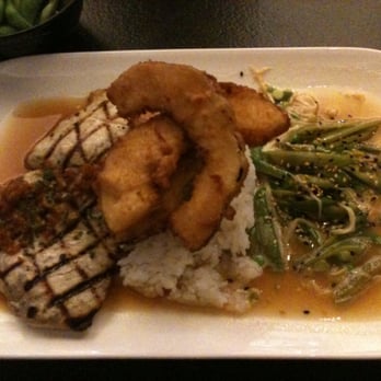 Pacific Catch - Mahi Mahi, Kaboucha Squash, Snow Peas in Dashi Broth - Seafood Near Me - Campbell, California