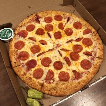Papa Johns Pizza - Large extra cheese & Pepperoni with garlic Parmesan crust - Pizza Near Me - Centreville, Virginia Papa Johns Pizza - Large extra cheese & Pepperoni with garlic Parmesan crust - Pizza Near Me - Centreville, Virginia