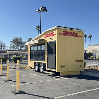 DHL Express - Little yellow shack in the middle of the parking lot - Shipping Centers Near Me - Las Vegas, Nevada DHL Express - Little yellow shack in the middle of the parking lot - Shipping Centers Near Me - Las Vegas, Nevada